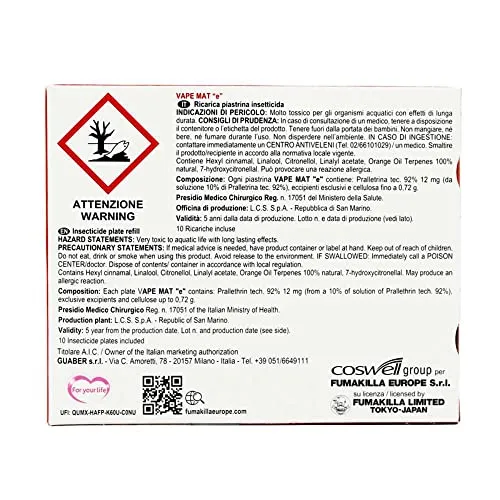 Moss Vape elettroemanatore filo + 10 piastrine