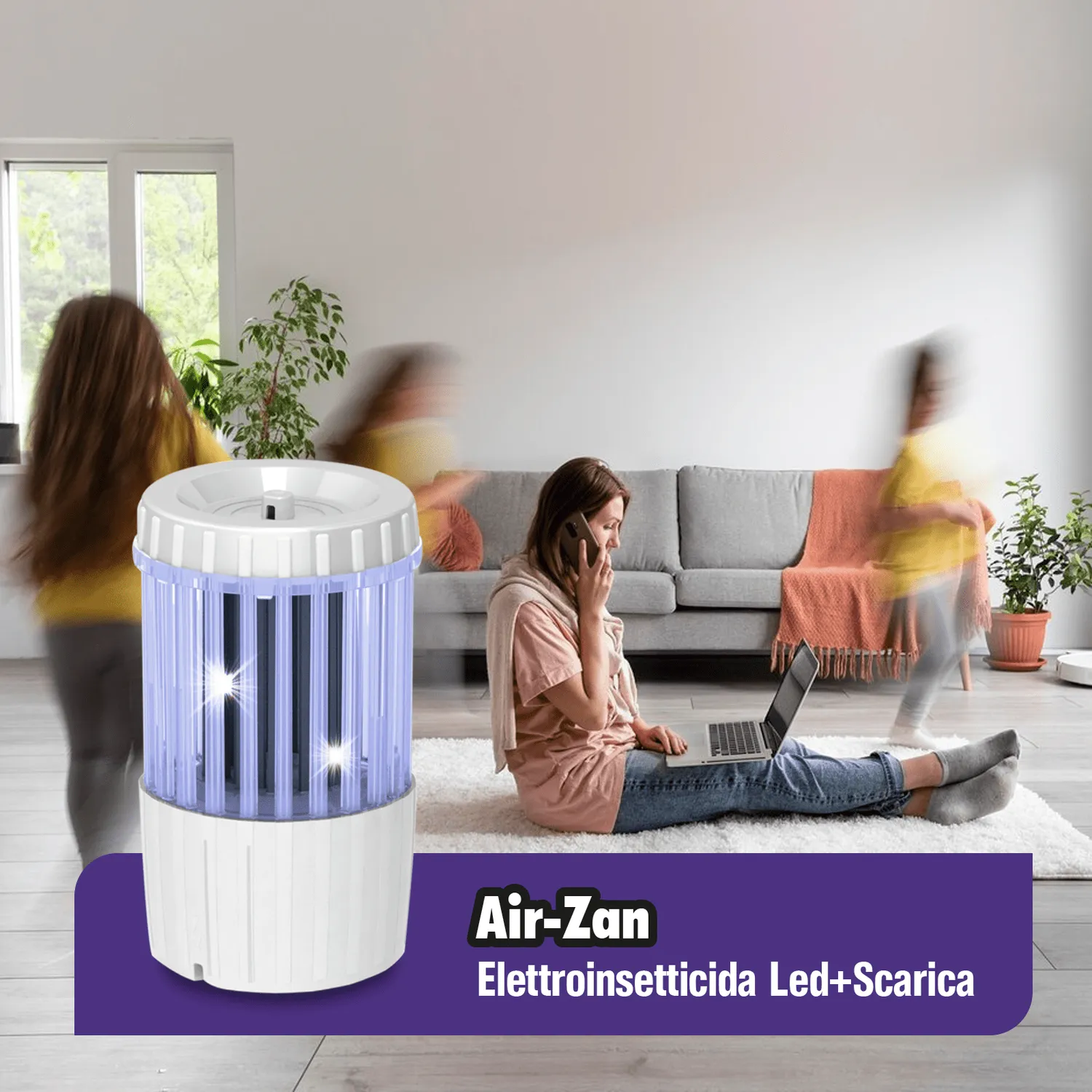 Piccio-NO! Air-Zan lampada antizanzare LED USB