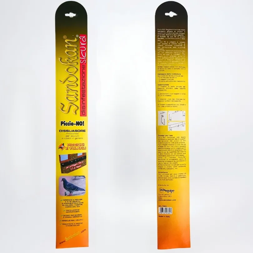 Sandokan Piccio-NO! kit deterrente volatili 3 pezzi balcone