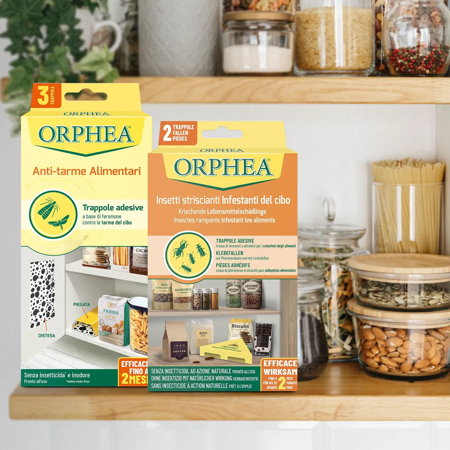 Orphea Antitarme Alimentare trappole 3 pz inodore
