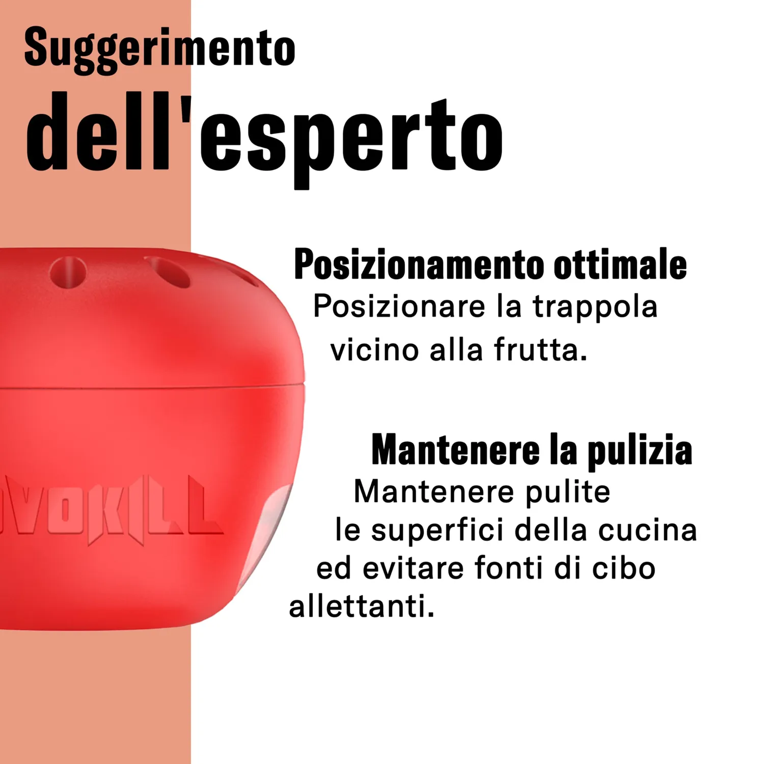Novokill trappola moscerini frutta 2 pezzi + esca 30 ml