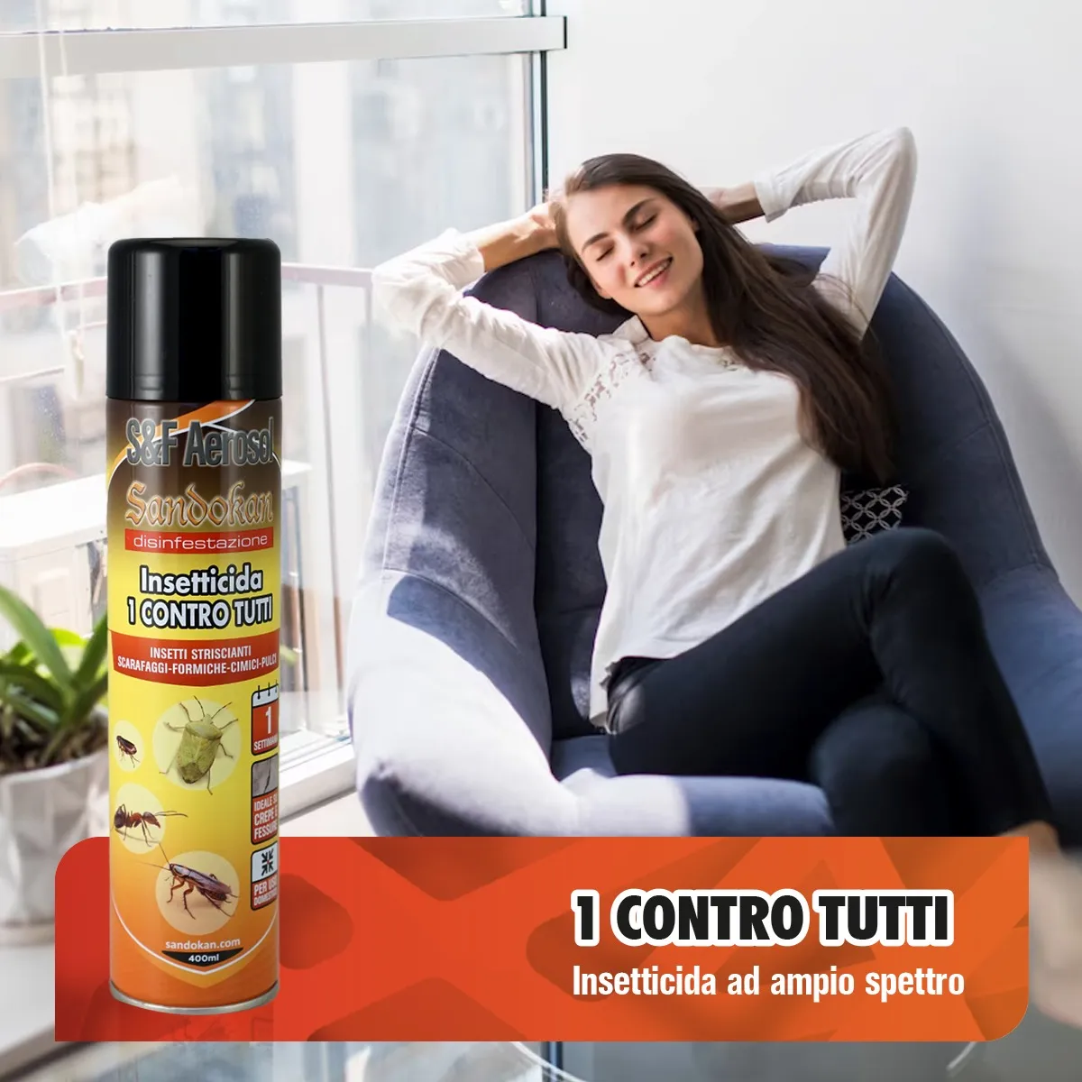 Piccio-NO! Uno Contro Tutti Insetticida Spray 400ml