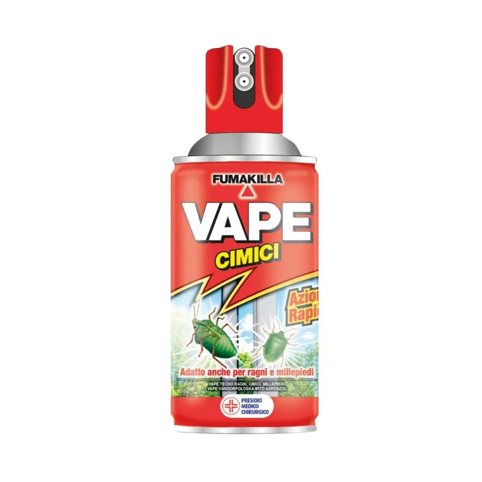 Vape Tecno Ragni Cimici Millepiedi Insetticida Spray 300 ml