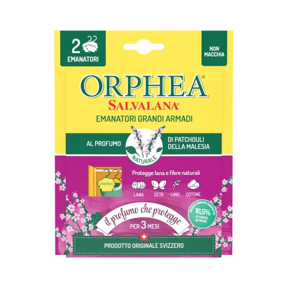 Orphea Salvalana Foglietti Armadio 2 pz patchouli Malesia