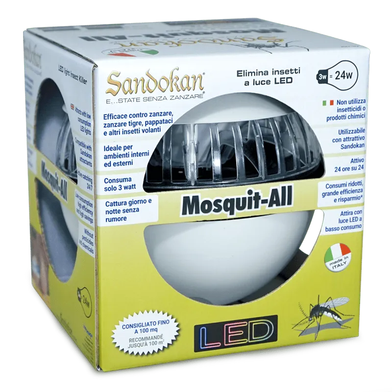 Sandokan Mosquit-All elettroinsetticida LED USB aspirazione