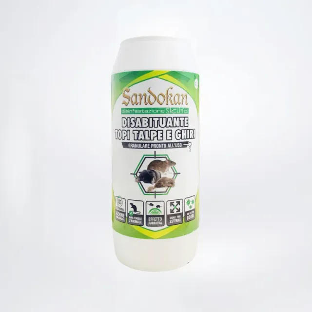 Sandokan Disabituante Topi Talpe Ghiri Granulare 1 L Naturale