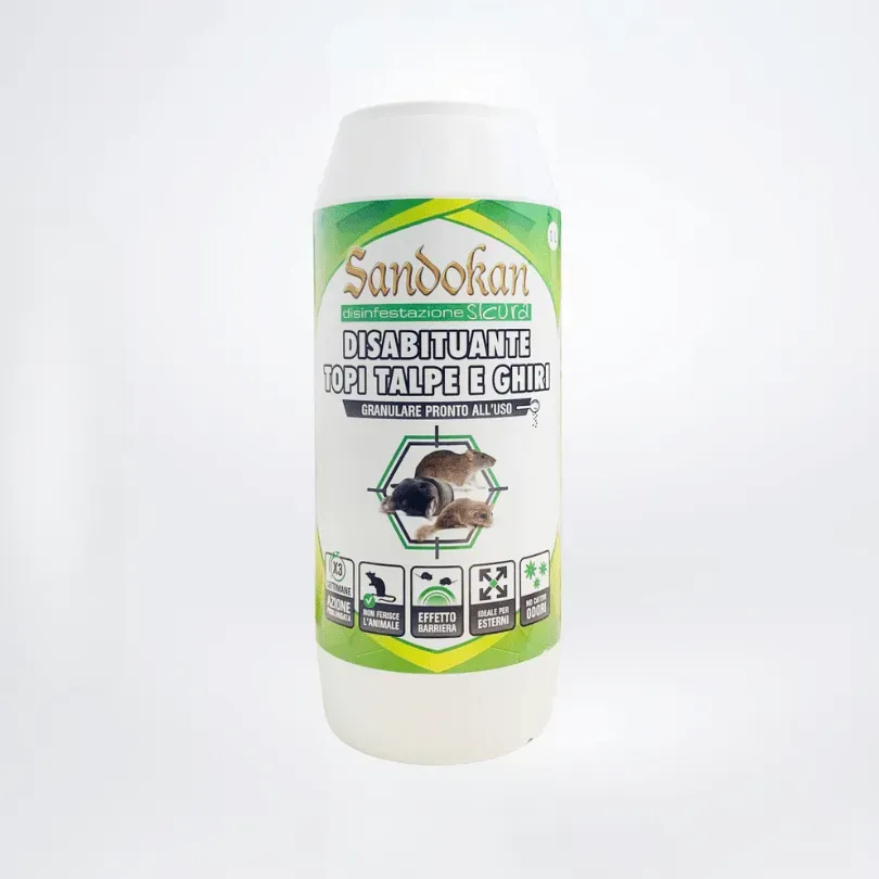 Sandokan Disabituante Topi Talpe Ghiri Granulare 1 L Naturale