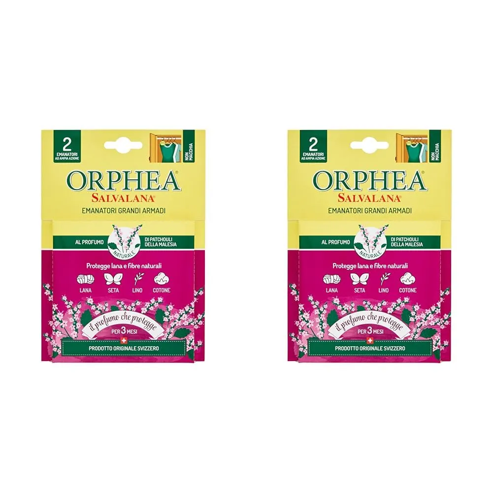 Orphea Salvalana Foglietti Armadio 2 pz patchouli Malesia