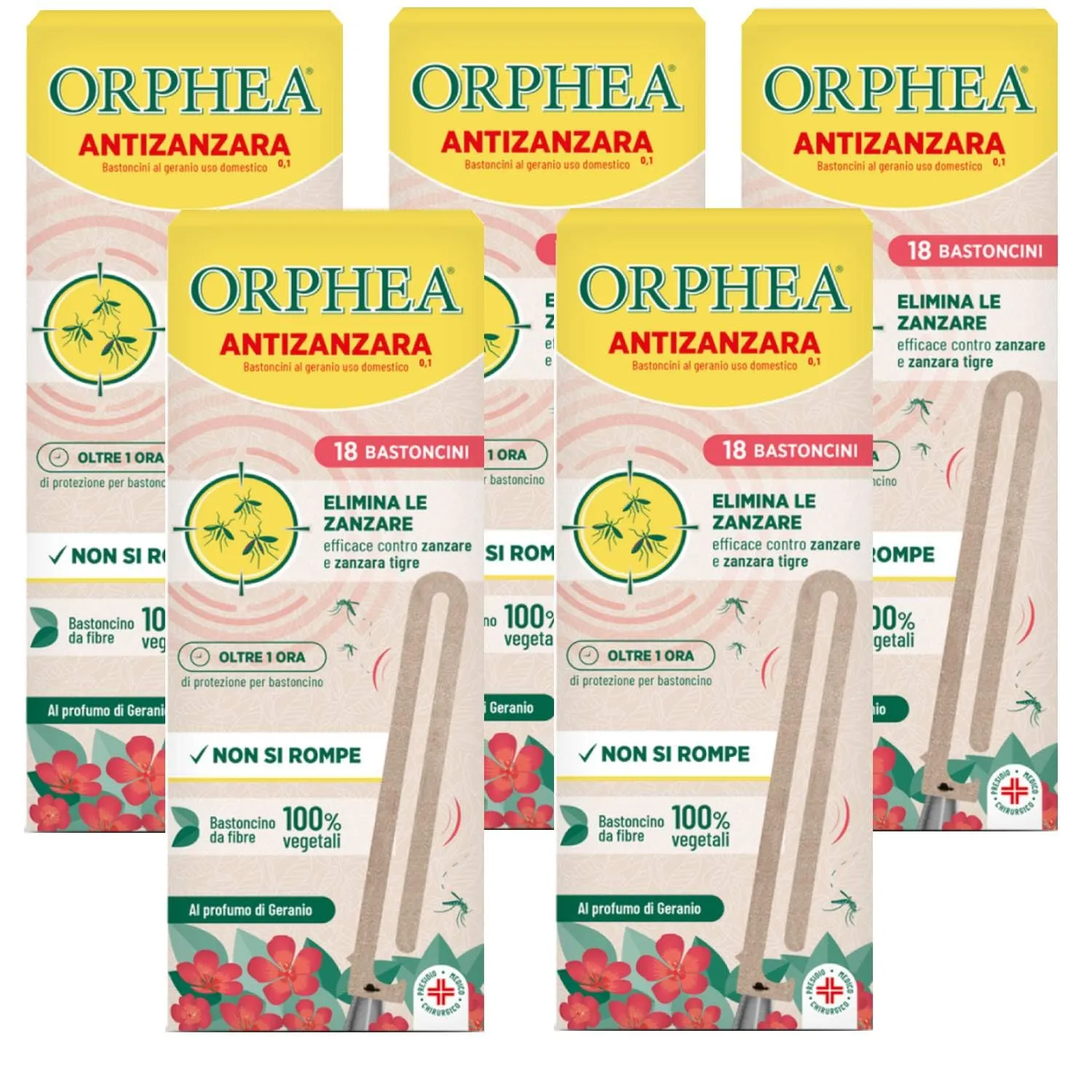 Orphea Bastoncini Geranio Antizanzare 18 pz