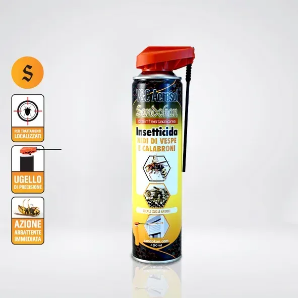Sandokan Spray Nidi Vespe e Calabroni getto a distanza