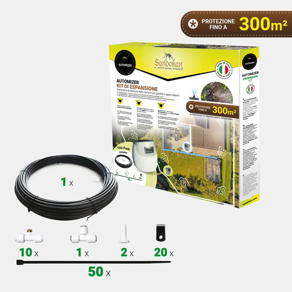 Sandokan Automizer kit espansione 10 ugelli tubo 33 m