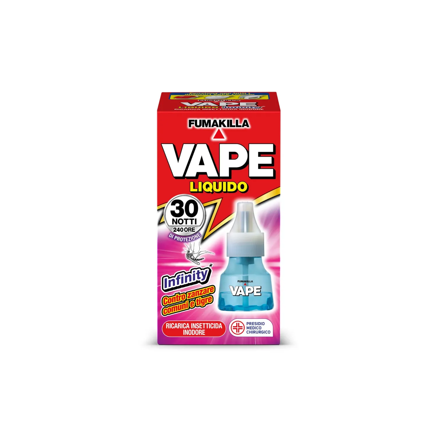 Vape Classic ricarica liquida 15ml 30 notti 240 ore
