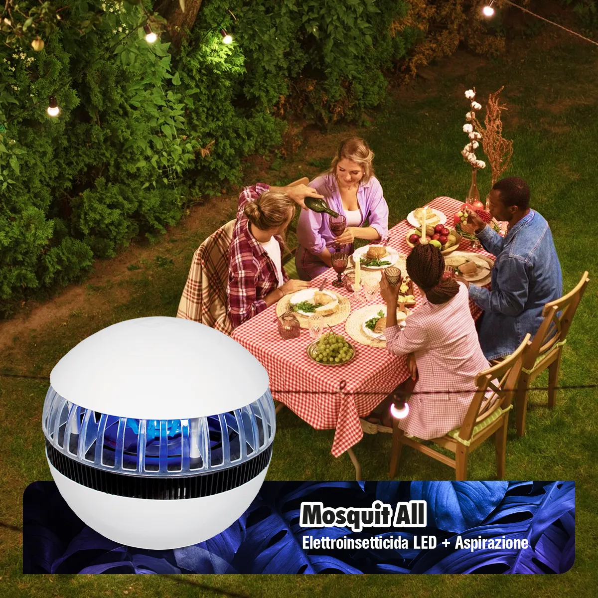 Sandokan Mosquit-All elettroinsetticida LED USB aspirazione