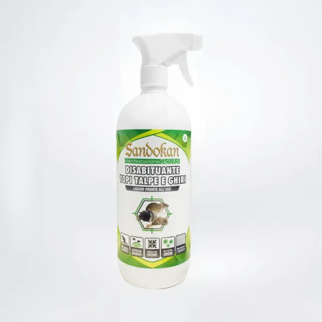 Sandokan Disabituante Topi Talpe Ghiri Spray Liquido 1 L