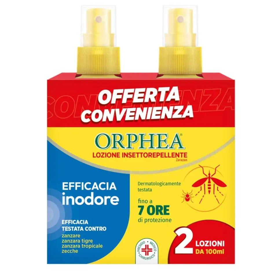 Orphea Efficacia Inodore spray antizanzare bipack 2x100 ml