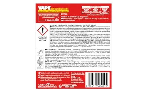 Vape Striscia Attiramosche trappola senza insetticida 4 pezzi