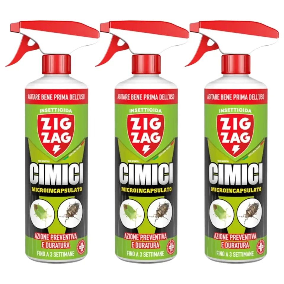ZigZag Cimici Insetticida Microincapsulato 3x500 ml Azione Residuale