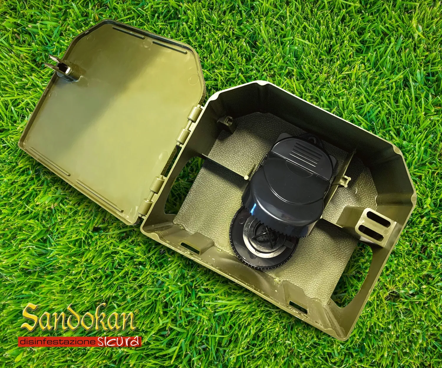 Sandokan Esca Sicura Combo box + trappola topi meccanica