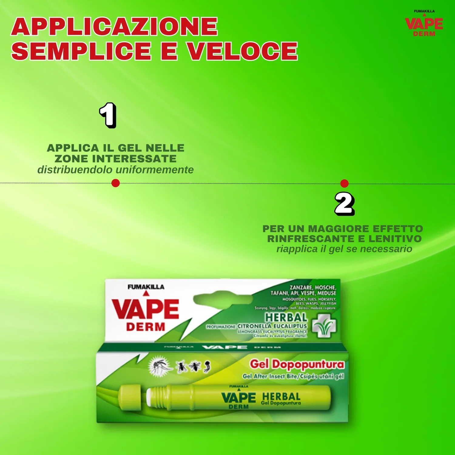 Moss Vape Derm Herbal penna dopopuntura 10 ml lenitiva