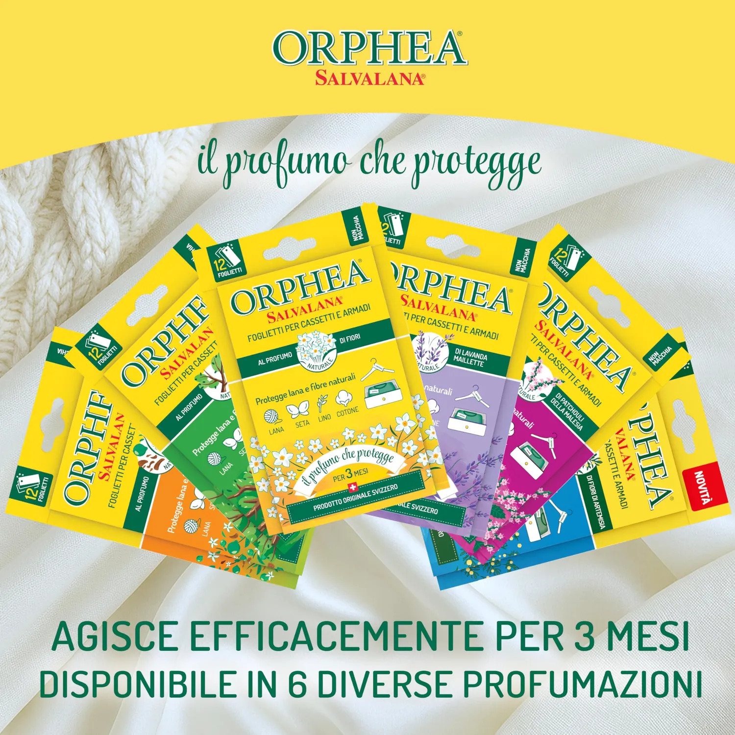 Orphea Salvalana Foglietti Cassetti Armadi artemisia 12 pz floreale