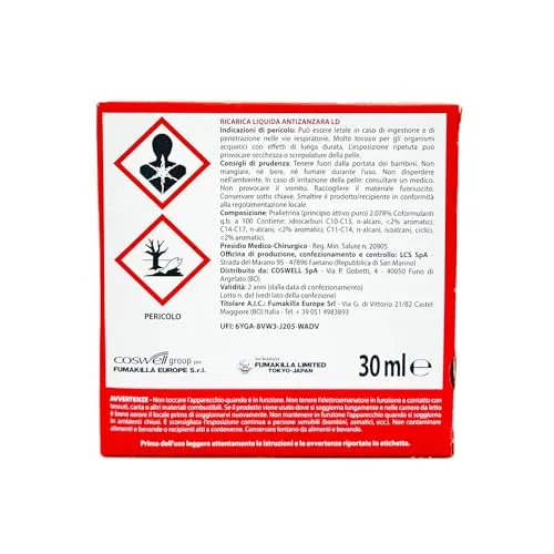 Vape Classic Diffusore Elettrico Zanzare + Ricarica 60 Notti 30 ml