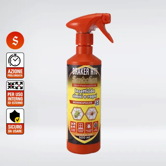 Piccio-NO! Cimici e Ragni RTU spray 500 ml 3 settimane