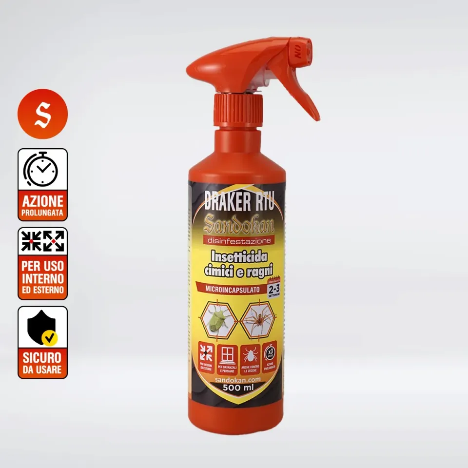 Piccio-NO! Cimici e Ragni RTU spray 500 ml 3 settimane