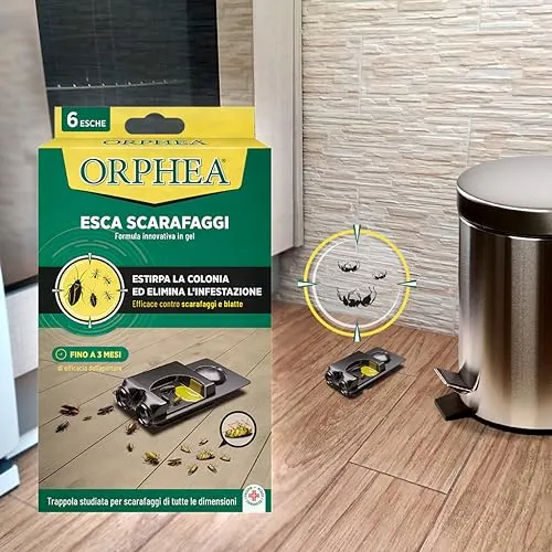 Orphea Protezione Casa Esca Scarafaggi Gel Bipack 6 Pezzi 3 Mesi