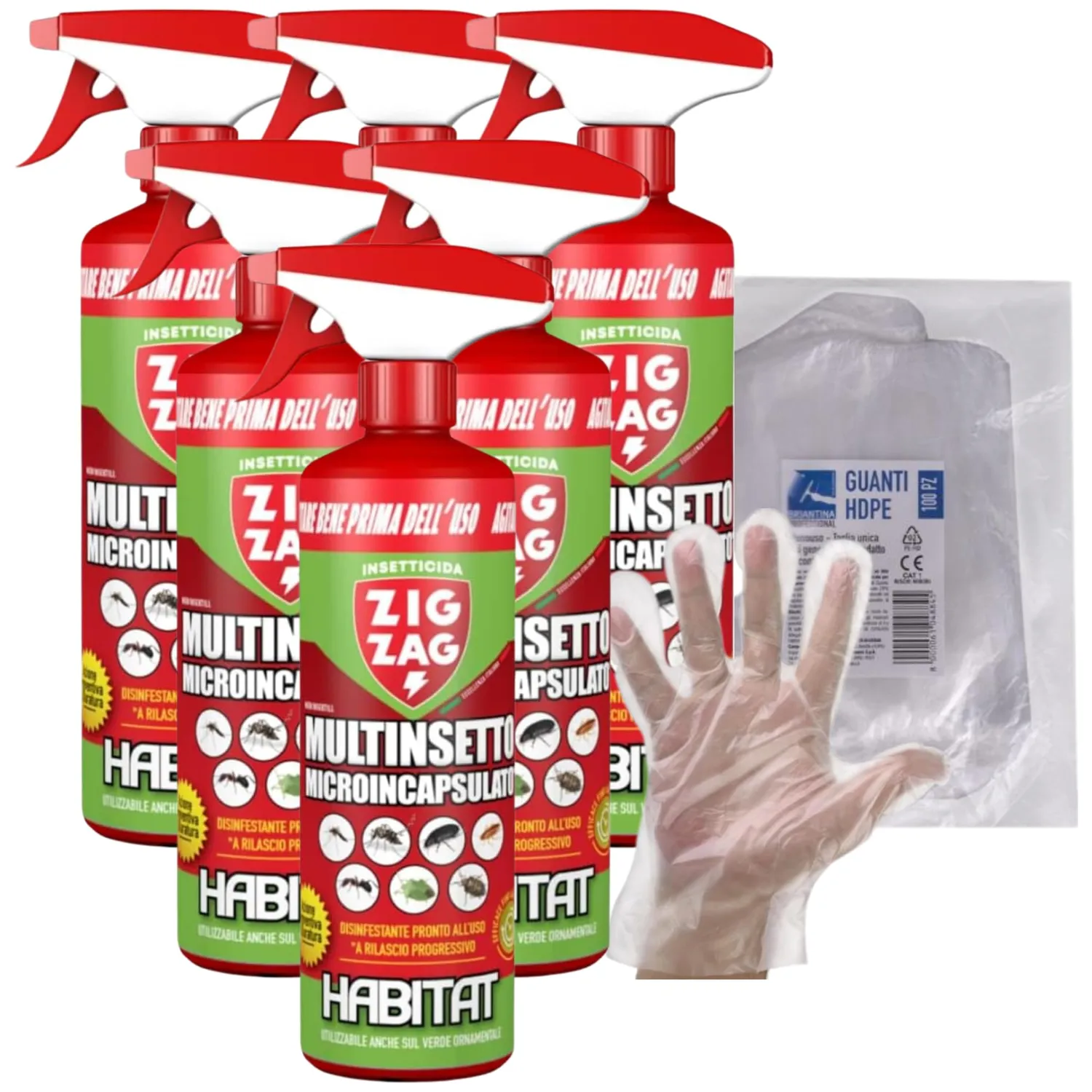 ZigZag Multinsetto Microincapsulato spray 500 ml 4 pezzi