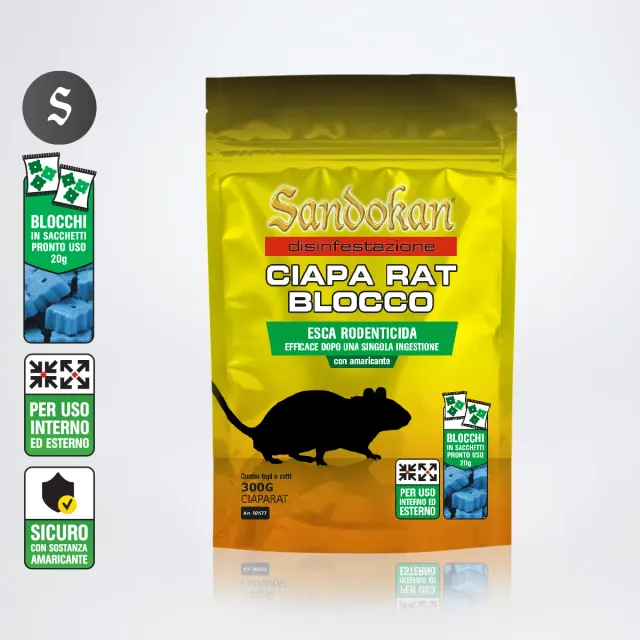 Piccio-NO! Ciapa Rat Blocco esca paraffinata 300 g