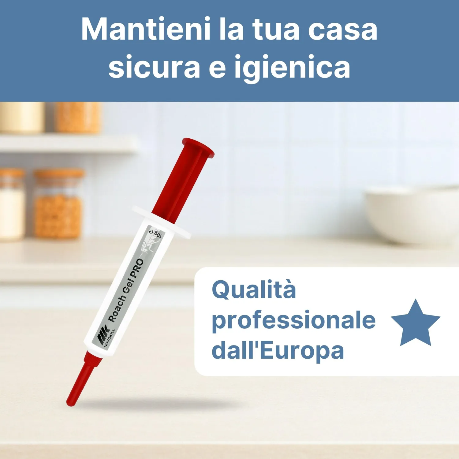 Novokill Gel Scarafaggi Siringa 10g Lunga Durata