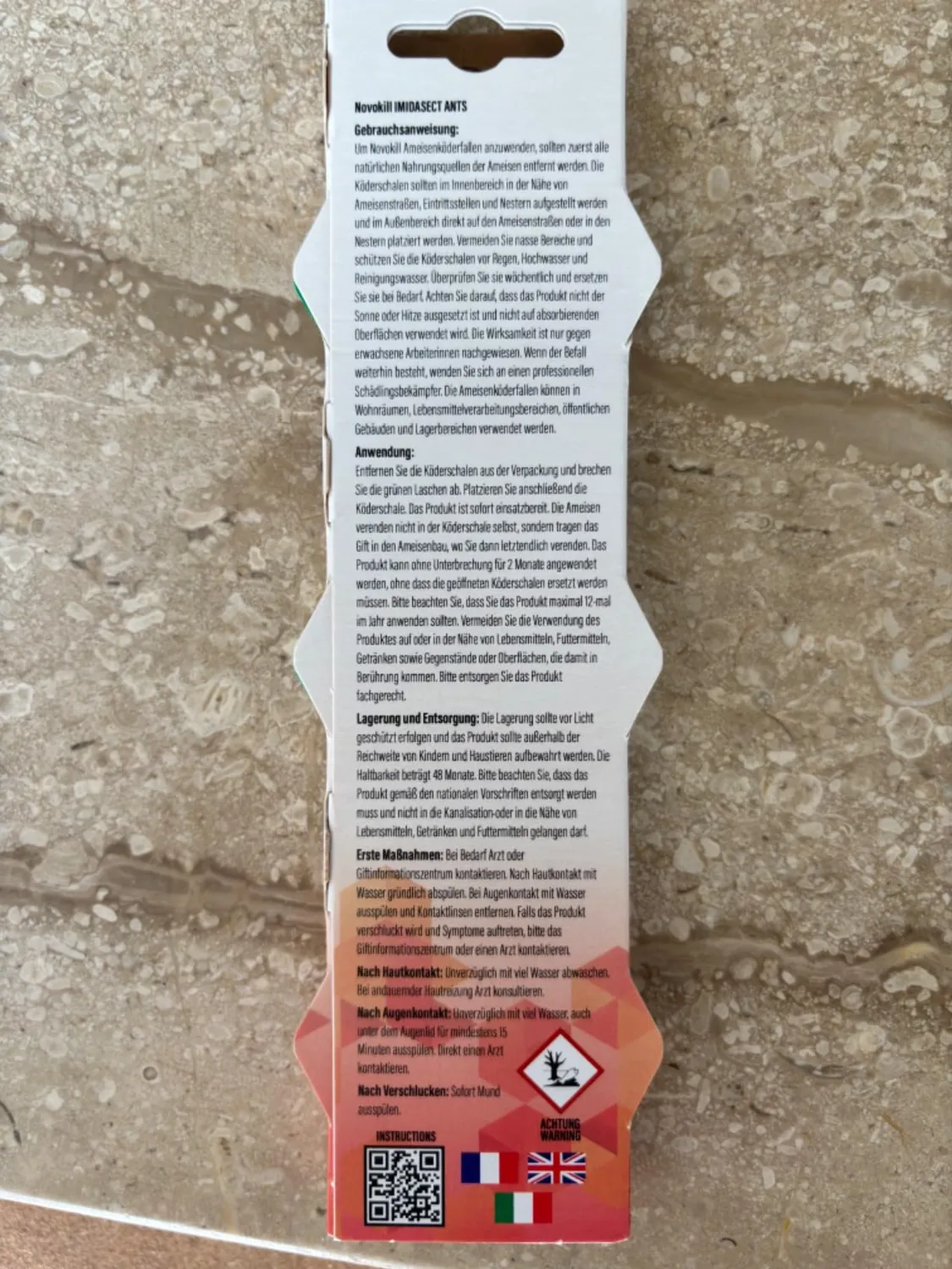 Novokill Trappole Formiche esca 6 pz esterno