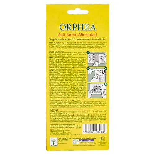 Orphea Antitarme Alimentare trappole 3 pz inodore