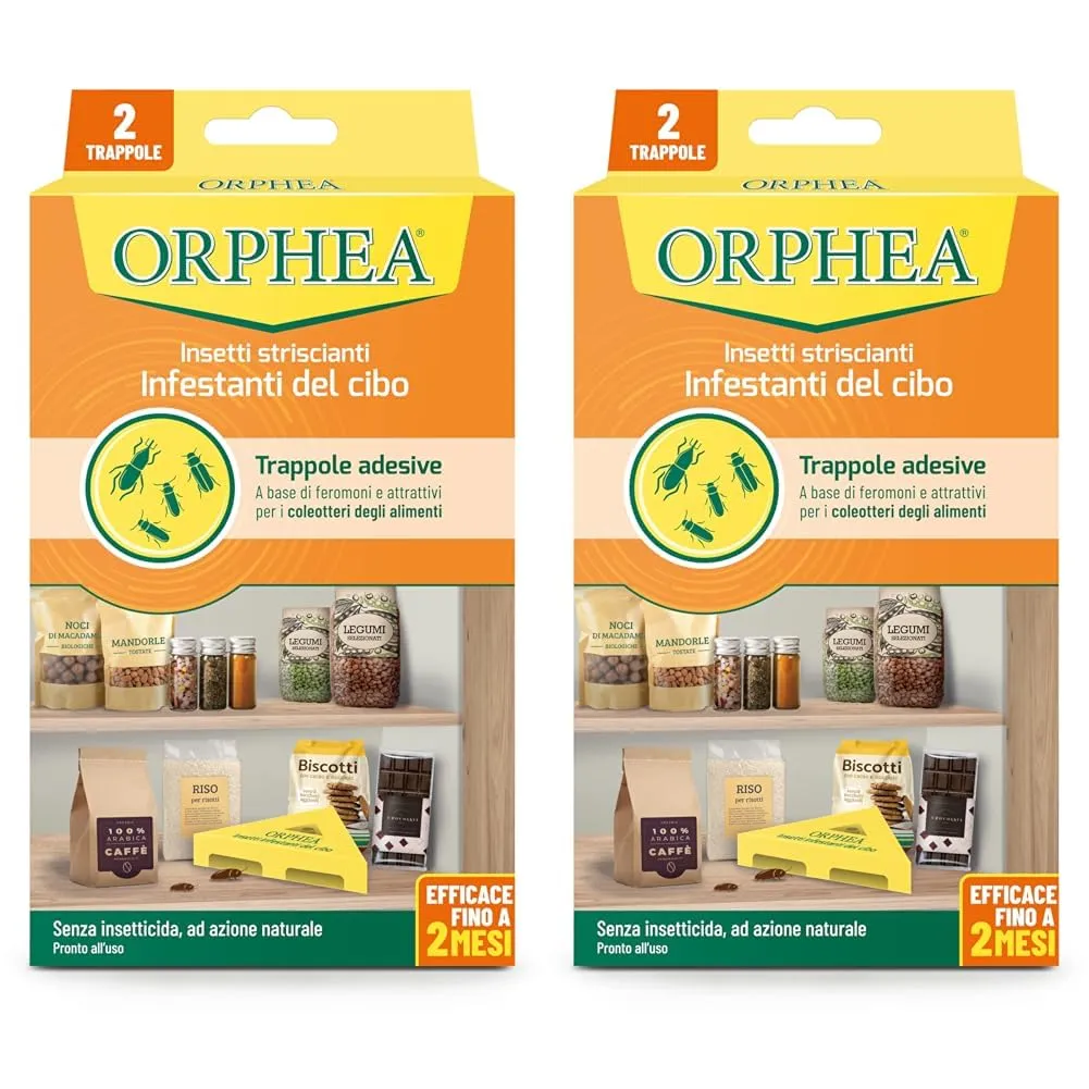 Orphea Antitarme Alimentare Trappole Adesive 2 pz naturali