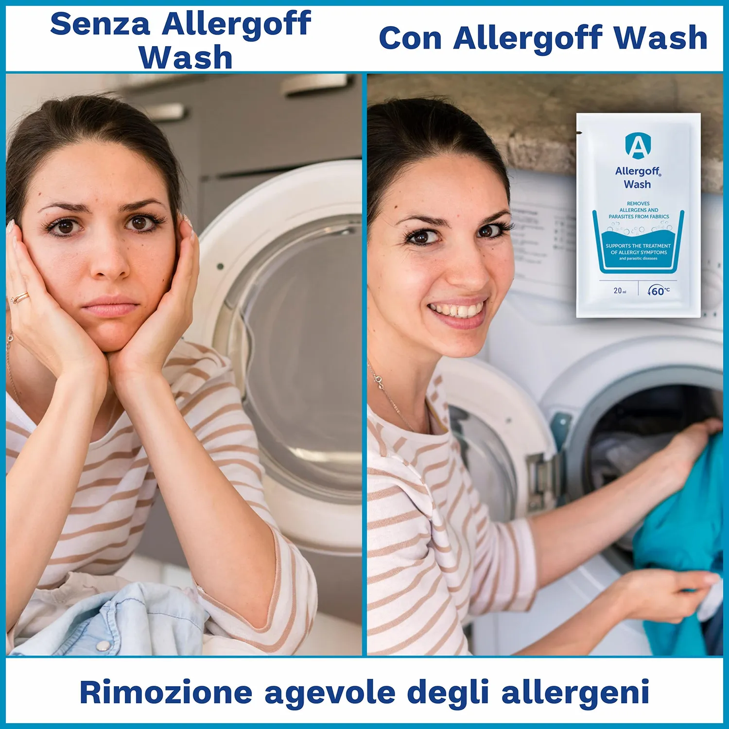 Novokill Allergoff Wash detergente antiacaro 6x20ml per allergici