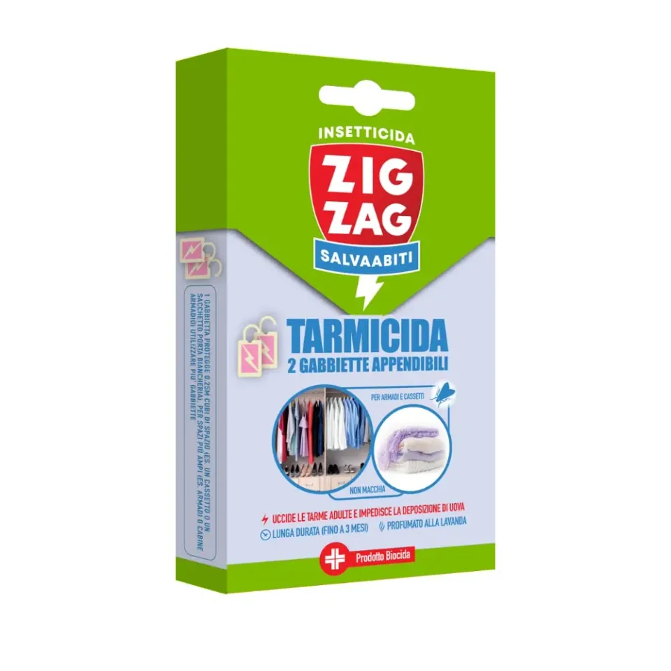 Zig Zag Antitarme Gabbiette Appendibili Lavanda 2 Pezzi