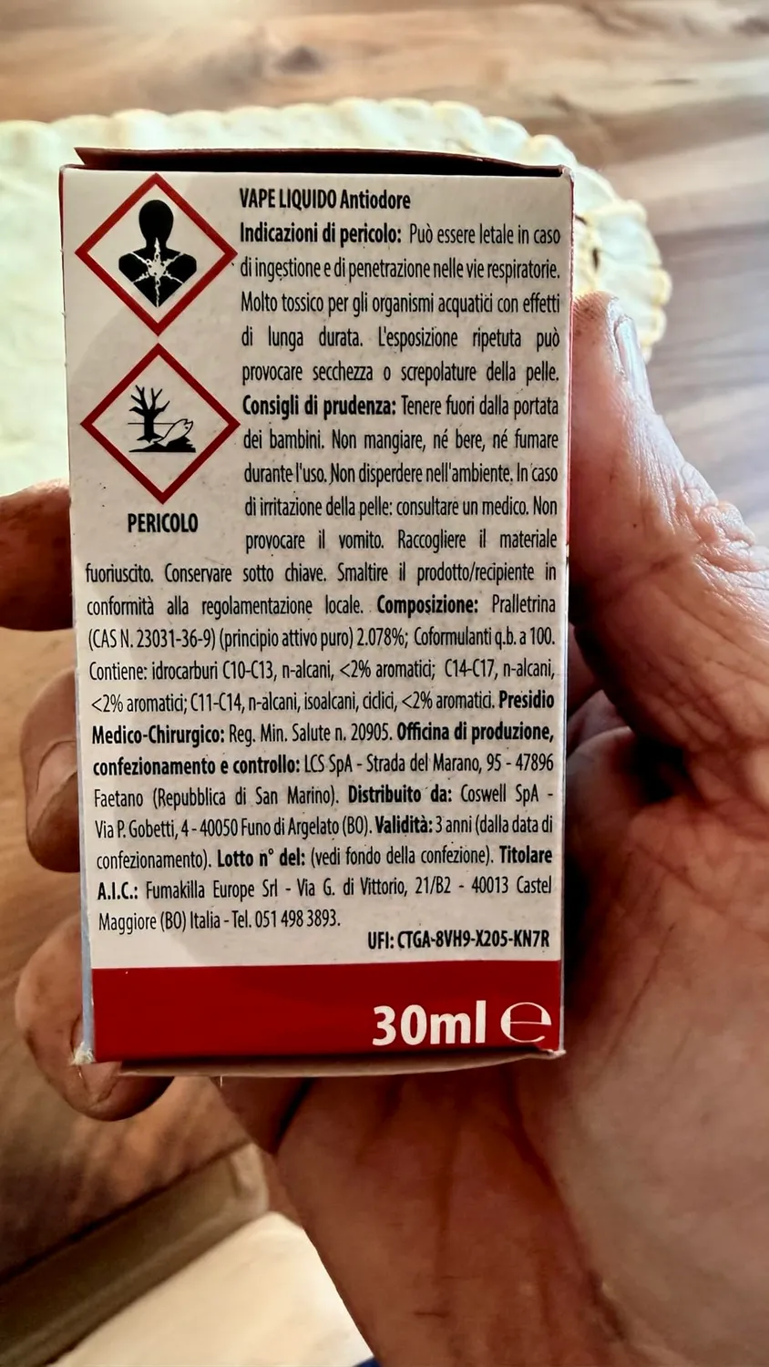 Vape Ricarica Liquida 60 Notti Antiodore 6x30 ml