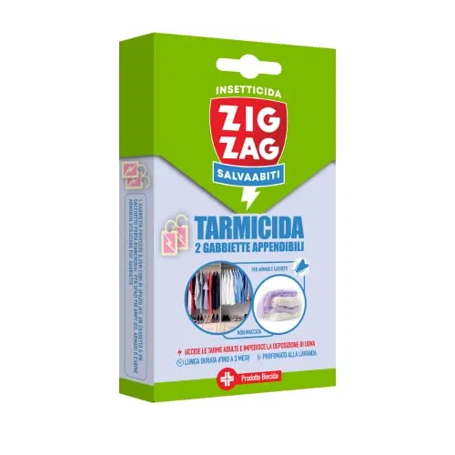 Zig Zag Antitarme Gabbiette Appendibili Lavanda 2 Pezzi