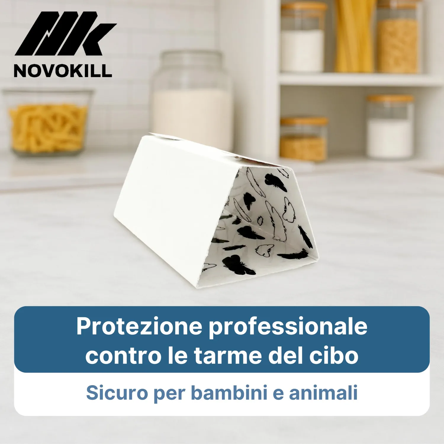 Novokill Trappola Tarme Alimentari Feromoni 25 pezzi 3 mesi