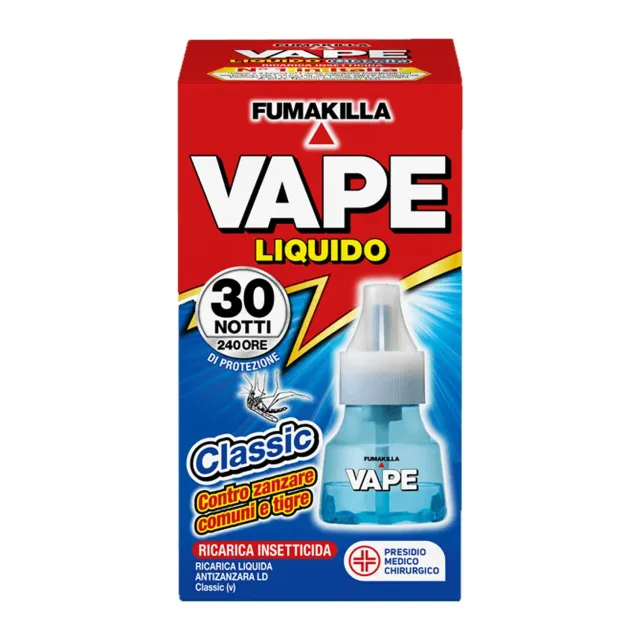 Vape Classic ricarica liquida 15ml 30 notti 240 ore