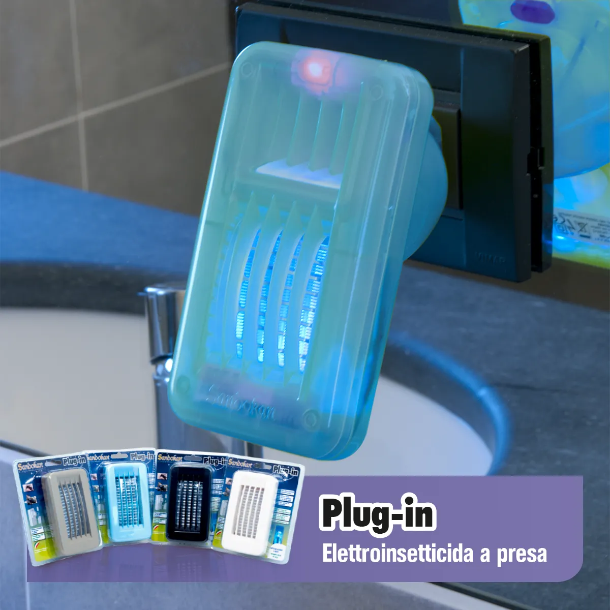 Piccio-NO! Plug-In Elettroinsetticida Presa UV 20 mq