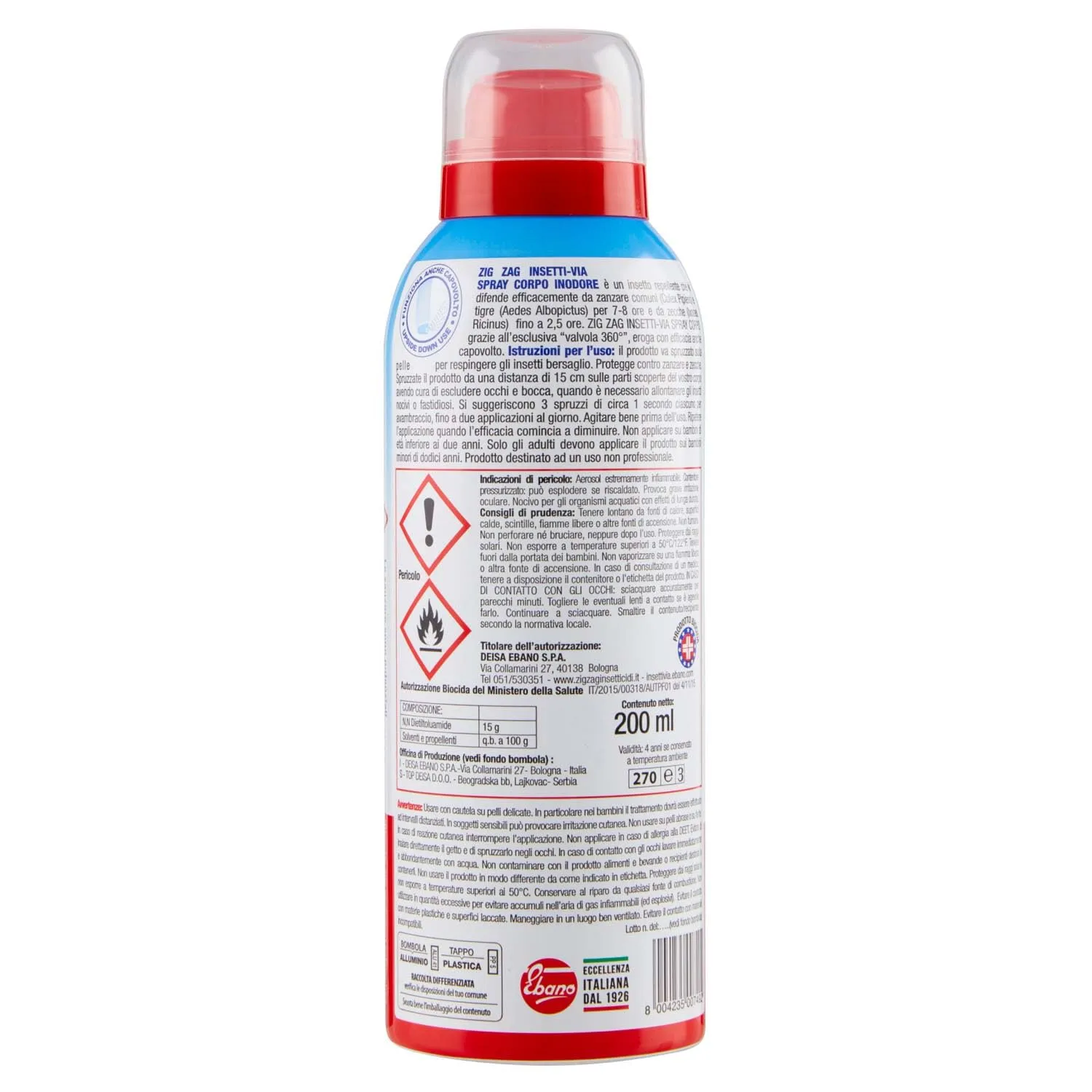 ZigZag Family spray antizanzare inodore 200 ml