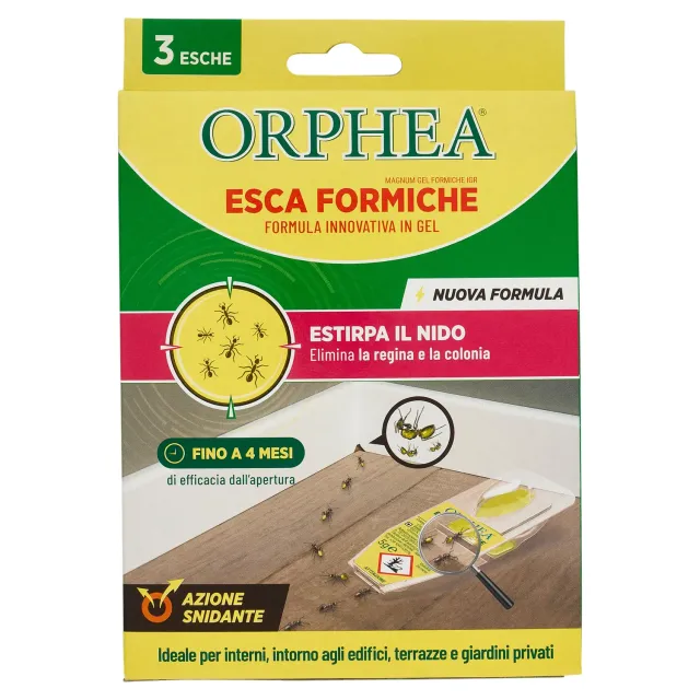 Orphea Esca Formiche gel 3 pezzi efficacia 4 mesi