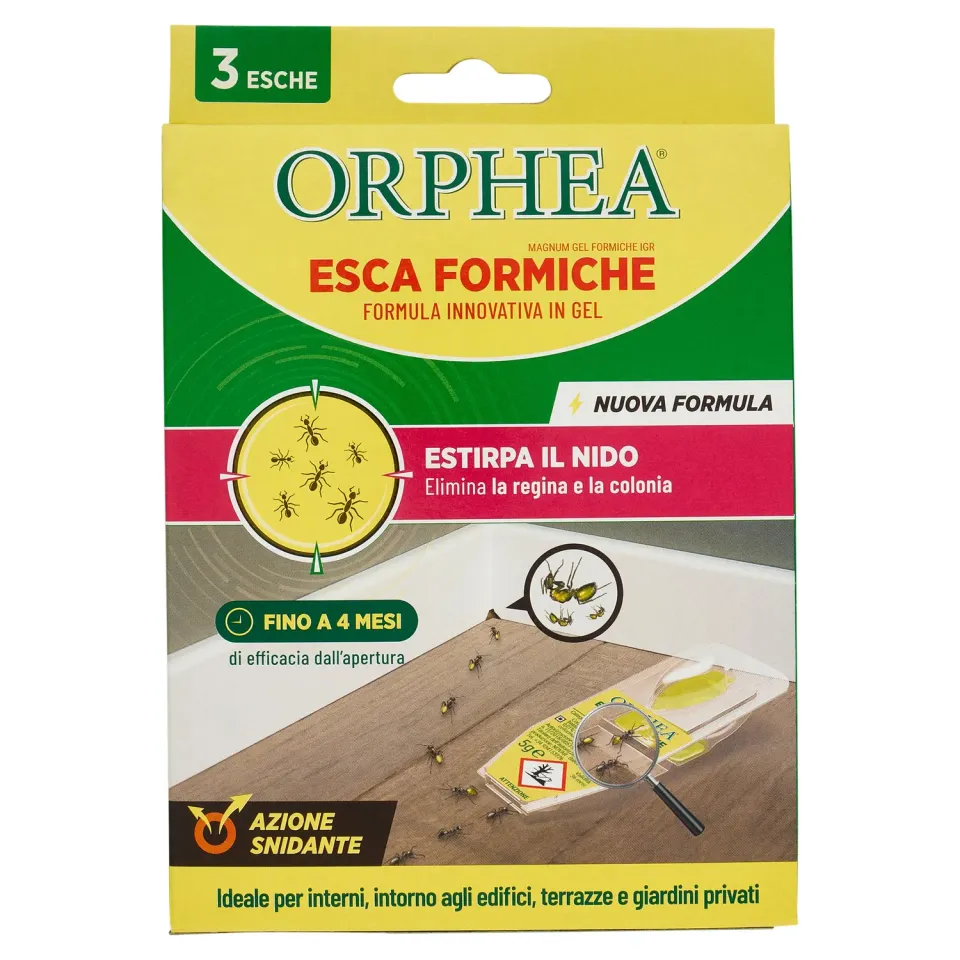 Orphea Esca Formiche gel 3 pezzi efficacia 4 mesi