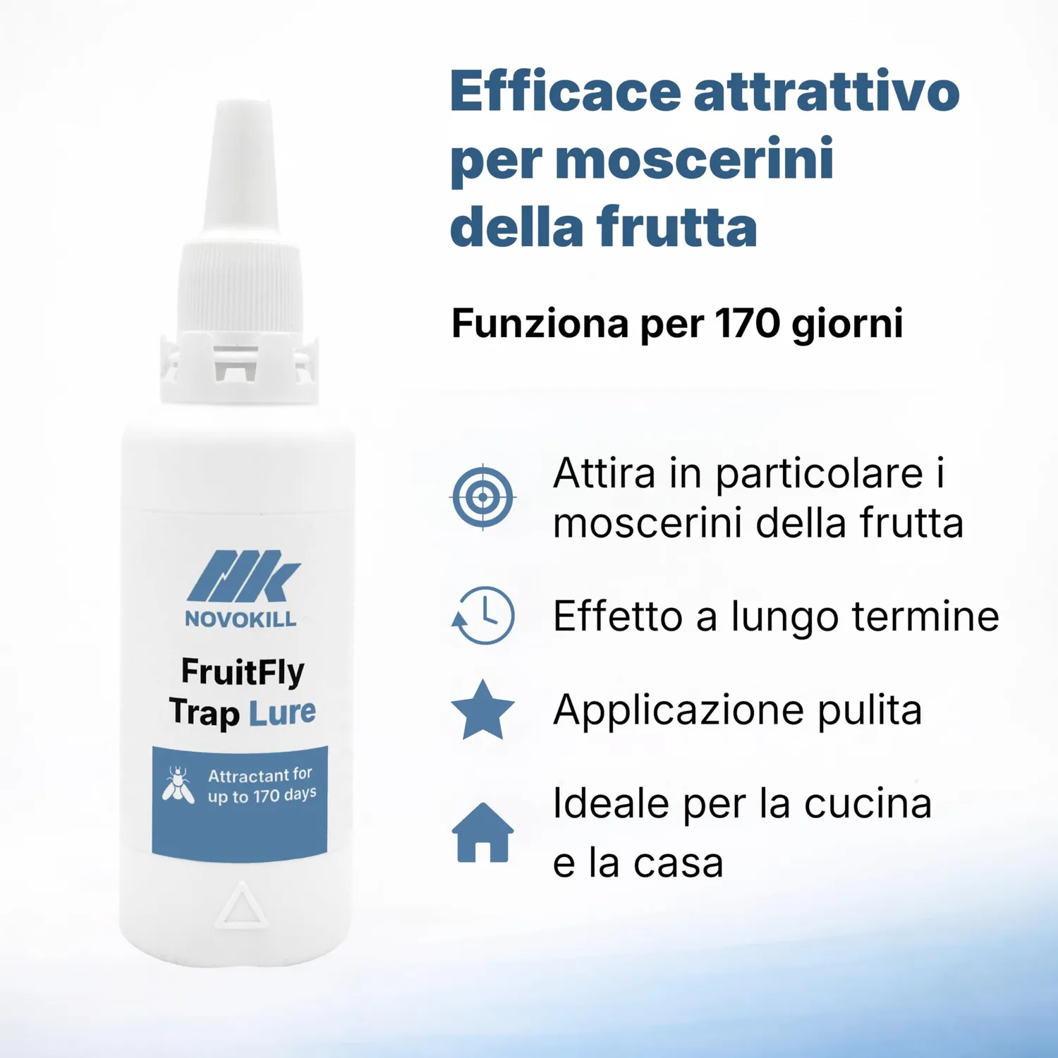 Novokill Ricarica Attrattivo Moscerini Frutta 100 ml