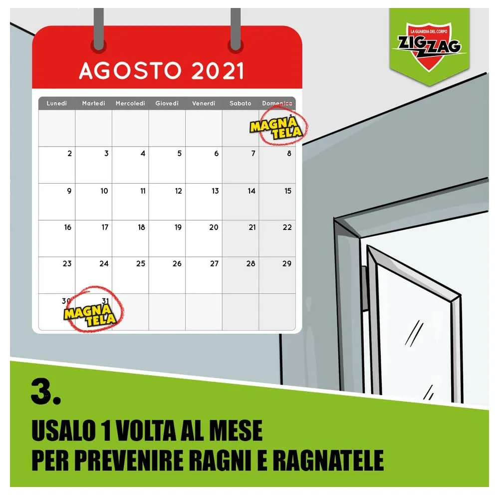 ZigZag Magnatela insetticida spray anti ragni flacone 500 ml
