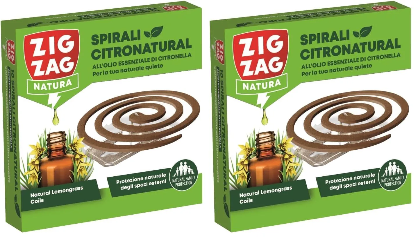 ZigZag Citronatural spirali antizanzare 10 pezzi citronella