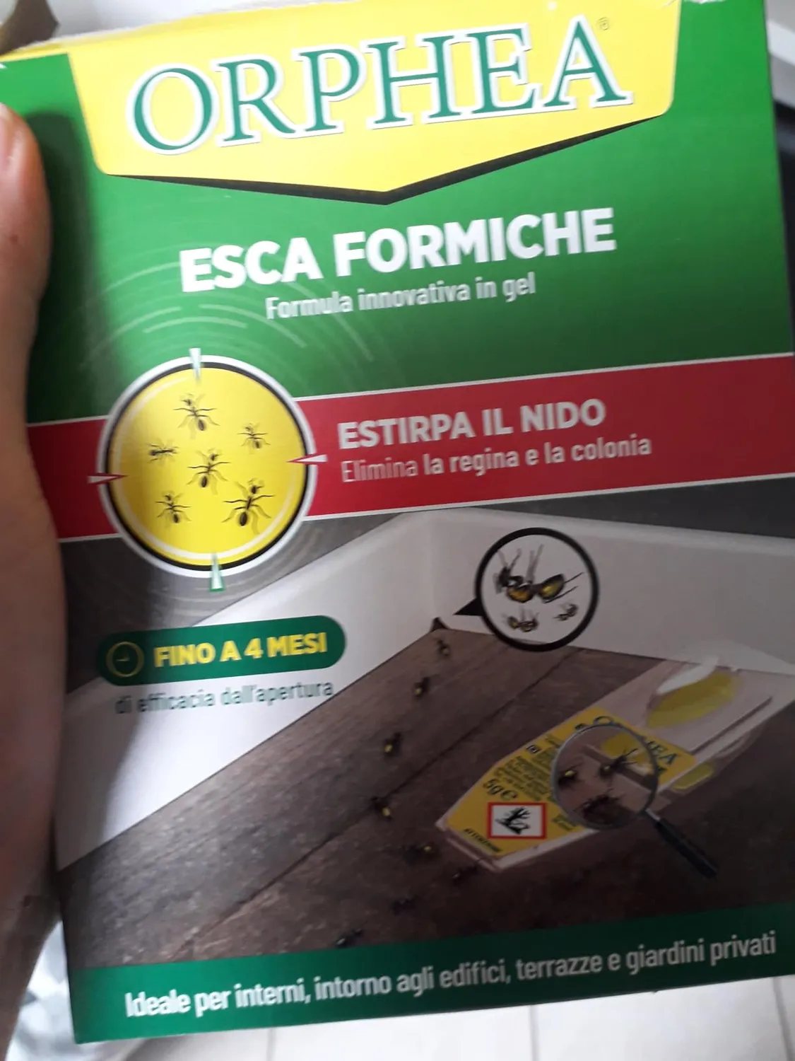 Orphea Esca Formiche gel 3 pezzi efficacia 4 mesi