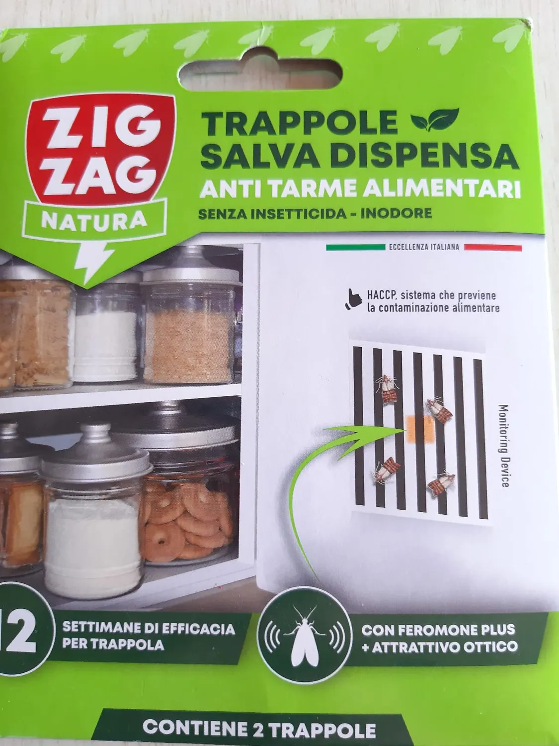 ZigZag Salvadispensa Trappola Farfalline Cibo 2 Pezzi