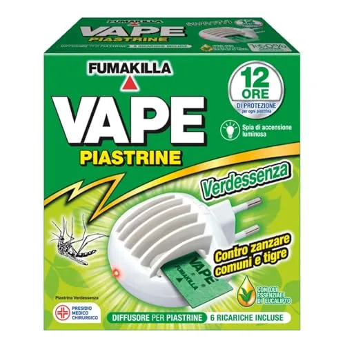 Vape Verdessenza diffusore elettrico 2+2 ricariche 30 notti